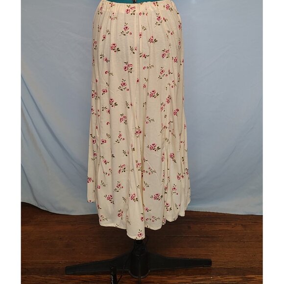 Floral Mid Calf Skirt - Picture 4 of 5